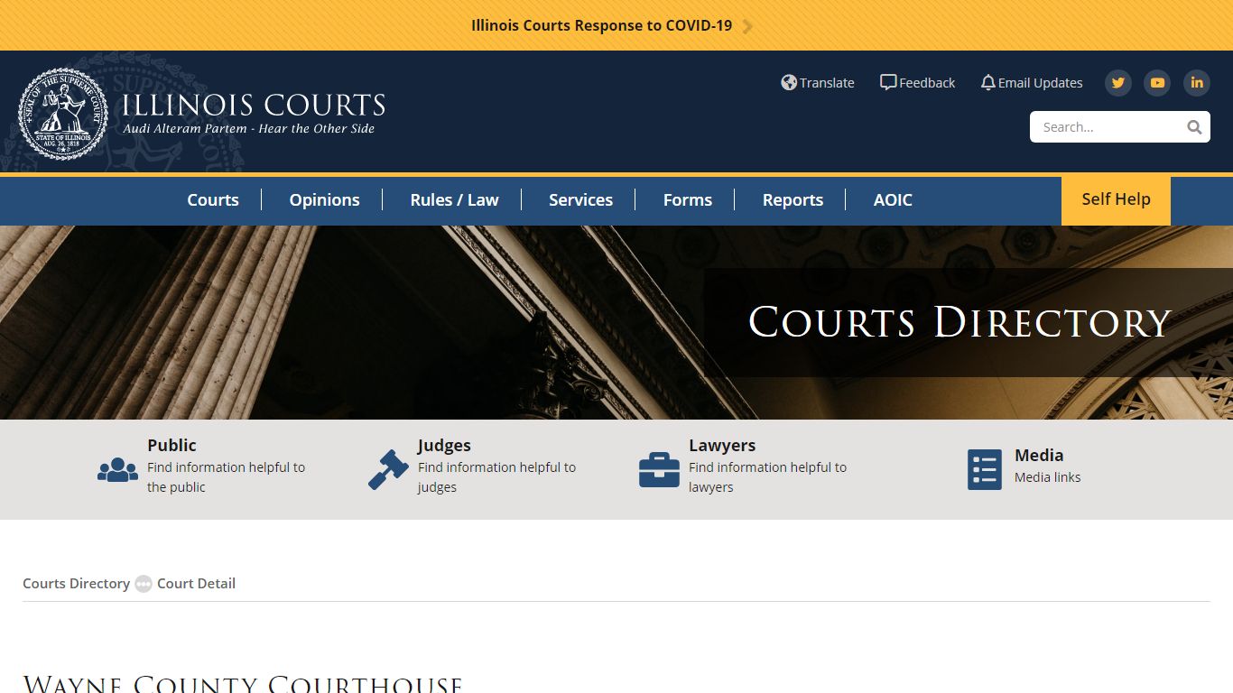 Wayne County Courthouse - Administrative Office of the Illinois Courts